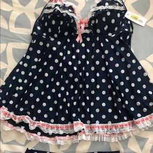 Polka Dot Chemise Set
